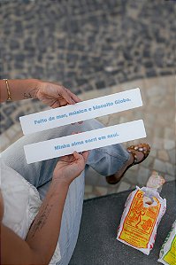 Placa Branca - Feito De Mar, Música E Biscoito Globo