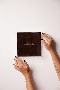 Quadro em Acrílico com Camurça - Café Coado