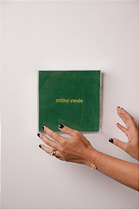 Quadro em Acrílico com Camurça - Milho Verde