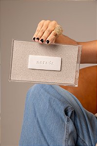 Quadro Acrílico com Linho - Morada