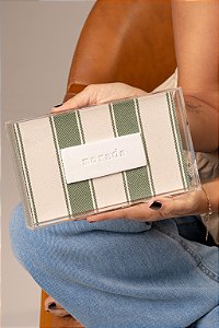 Quadro Acrílico Verde Listrado - Morada