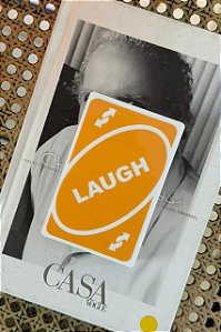 Carta Laugh Reverso Amarelo