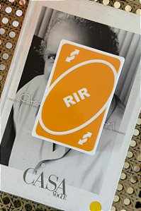 Carta Rir Reverso Amarelo