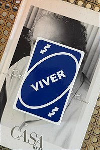 Carta Viver Reverso Azul
