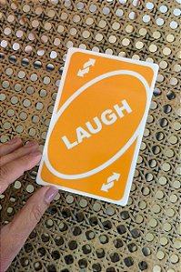 Carta Laugh Reverso Amarelo - Maior