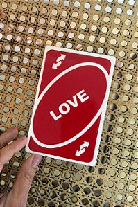 Carta Love Reverso Vermelho - Maior