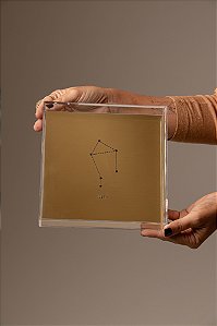 Quadro em Acrílico Dourado - Libra