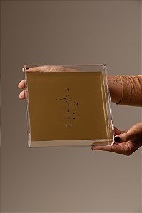 Quadro em Acrílico Dourado - Virgem
