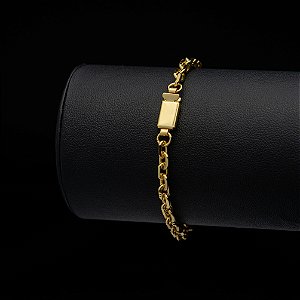 Pulseira Cadeado (4 mm)- Fecho Gaveta
