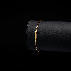 Pulseira Tijolinho (2 mm) - Fecho Gaveta - 21 cm