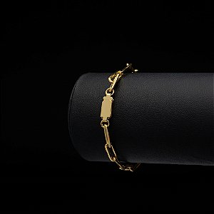 Pulseira Cadeado Longo (8 mm ) - Fecho Gaveta