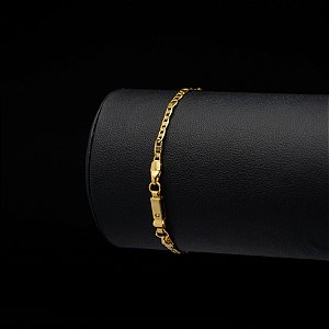 Pulseira Piastrini (2 mm) - Fecho Gaveta - 21cm