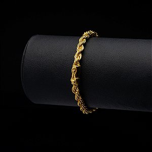 Pulseira Baiano (5 mm) - Fecho Bomba - 19 cm