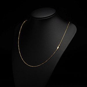 Corrente Tijolinho (1 mm) - Fecho Gaveta - 70 cm