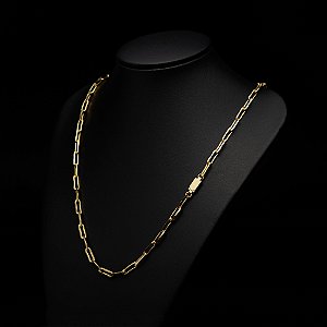 Corrente Cadeado Longo (8 mm) - Fecho Gaveta - 70 cm