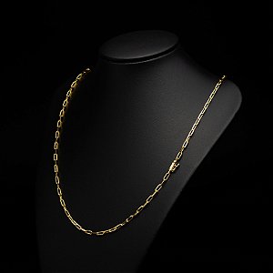 Corrente Cadeado Longo (4 mm) - Fecho Gaveta - 70 cm