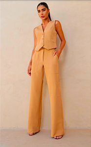 Calça Cargo Alfaiataria Poly Span