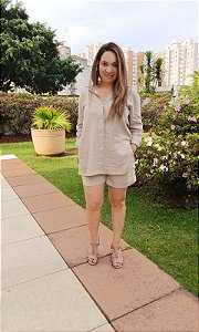 Camisa Linho Oversize