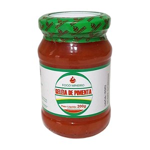 Geléia de Pimenta Fogo Mineiro - 200g (Vidro)