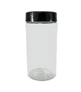 Pote Plástico Redondo Tampa Lisa - 400ml