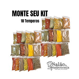 MONTE SEU KIT 10 Temperos, Condimentos e Especiarias (Saquinho)