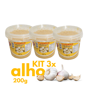 Kit Alho em Pasta Purimar - 200g X 3