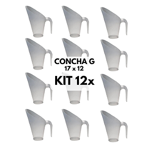 KIT Concha Plástica Medidora – 600ml (Tamanho G) X 12