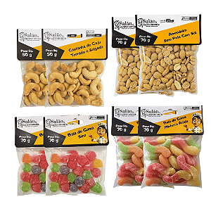 Kit Snacks e Petiscos P SLP - 8 Unid