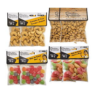 Kit Snacks e Petiscos P SLP - 8 Unid