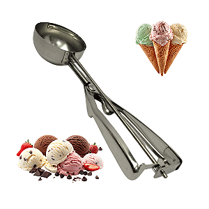 Colher para Sorvete Inox com Extrator