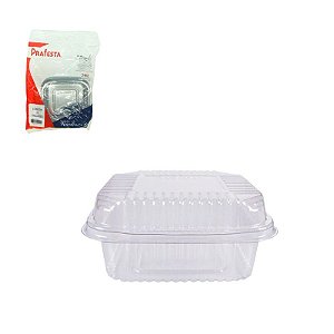 Pote de Doce Quadrado Descartável - 200 ml (10un)