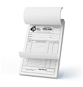 BLOCO PERSONALIZADO PRETO E BRANCO