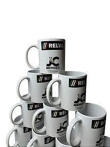 10 canecas personalizadas - Alça branca