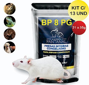 Ratos Camundongos Congelados BP8 PG(21 a 35g)