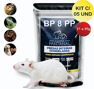 Ratos Camundongos Congelados BP8 PP(21 a 35g)