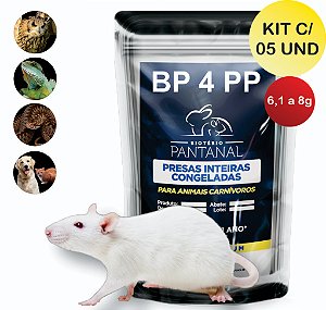 Ratos Camundongos Congelados BP4 PP(6,1 a 8g)