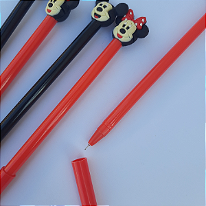 Caneta Fofa Gel Mickey e Minnie (Compre 1 e GANHE outra)