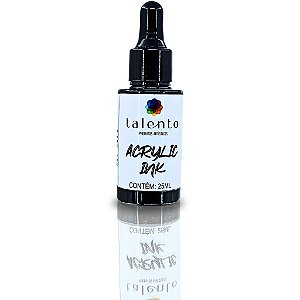 ACRYLIC INK TALENTO 25ML PRETO UND