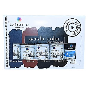 SET WASH TECHNIQUE 4 CORES E 1 WASH -20ML- UND