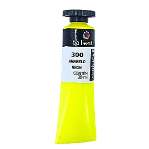 TINTA P/TELA 20ML 300-AMARELO NEON UND