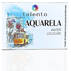 KIT AQUARELA  20ML 12 CORES UND