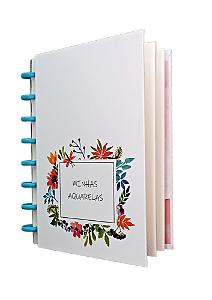 CADERNO DISCO CAPA DURA - A5 - 15 FOLHAS DE 320G - PAPEL AQUARELA UND