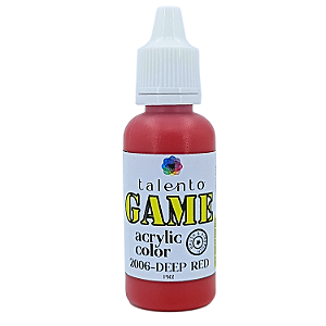 ACRYLIC COLOR GAME 2006 DEEP RED 20ML UND