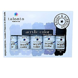 SET GRAY TONES 5 CORES -20ML- UND