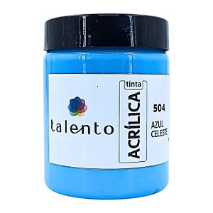 TINTA P/TELA 250ML 504 AZUL CELESTE UND