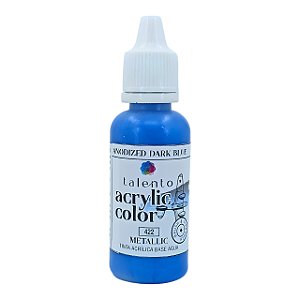 ACRYLIC COLOR METALLIC 422 ANODIZED DARK BLUE 20ML UND