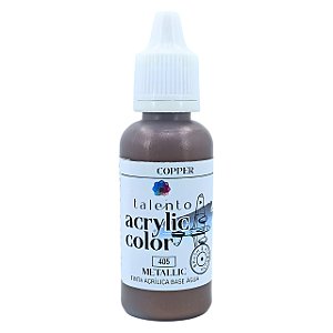 ACRYLIC COLOR METALLIC 405 COPPER 20ML UND