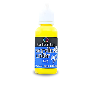 ACRYLIC COLOR P016 -AMARELO LIMÃO BRILHANTE- LINHA PLUS-20ML UND