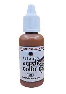 ACRYLIC COLOR METALLIC 429 MARROM CARBONIZADO PIPE 20ML UND