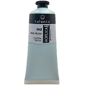 Tinta Acrílica para tela 100ml 593 Azul Pálido - und